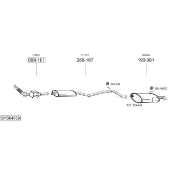 Výfukový systém BOSAL SYS04869