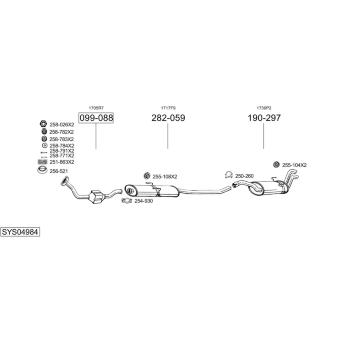 Výfukový systém BOSAL SYS04984