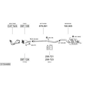 Výfukový systém BOSAL SYS04989