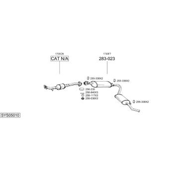 Výfukový systém BOSAL SYS05010