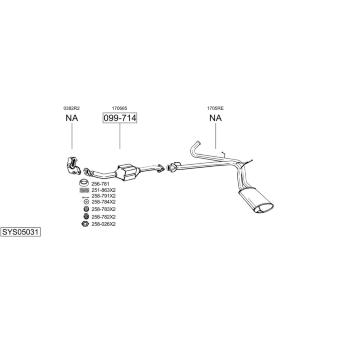 Výfukový systém BOSAL SYS05031