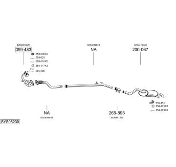 Výfukový systém BOSAL SYS05239