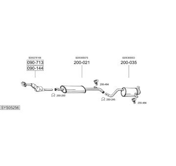 Výfukový systém BOSAL SYS05256