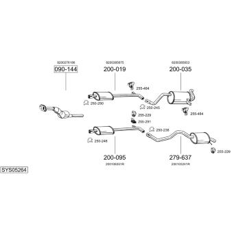 Výfukový systém BOSAL SYS05264