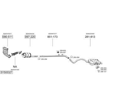 Výfukový systém BOSAL SYS05327