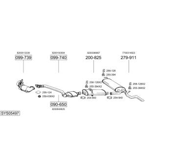 Výfukový systém BOSAL SYS05497