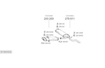 Výfukový systém BOSAL SYS05502
