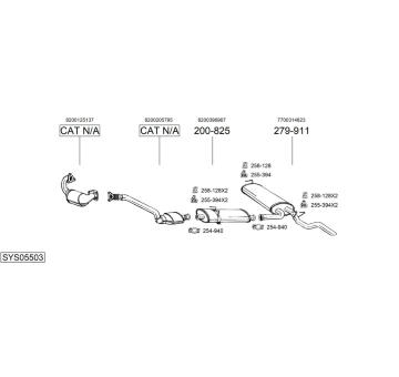 Výfukový systém BOSAL SYS05503