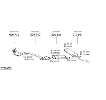Výfukový systém BOSAL SYS05505