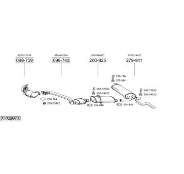 Výfukový systém BOSAL SYS05508