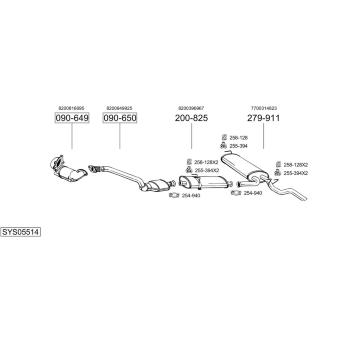 Výfukový systém BOSAL SYS05514