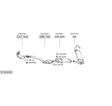 Výfukový systém BOSAL SYS05530