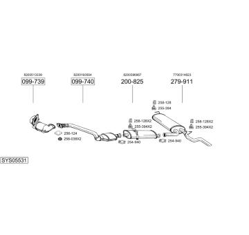 Výfukový systém BOSAL SYS05531
