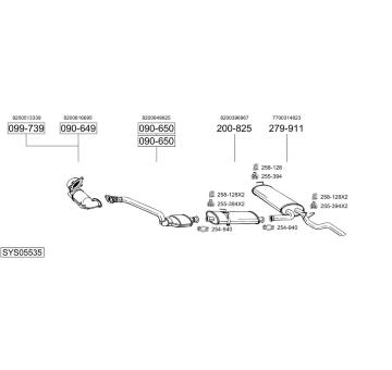 Výfukový systém BOSAL SYS05535