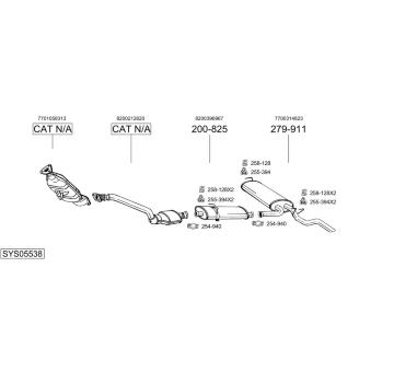 Výfukový systém BOSAL SYS05538