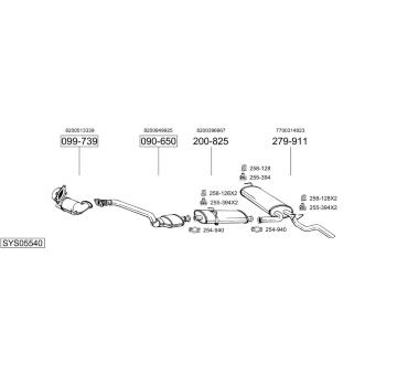 Výfukový systém BOSAL SYS05540