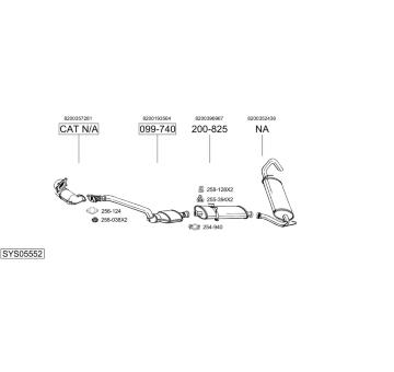 Výfukový systém BOSAL SYS05552