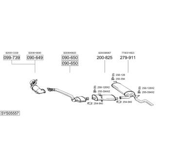 Výfukový systém BOSAL SYS05557