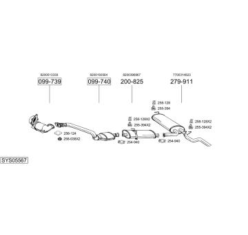 Výfukový systém BOSAL SYS05567