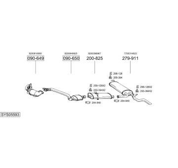Výfukový systém BOSAL SYS05593