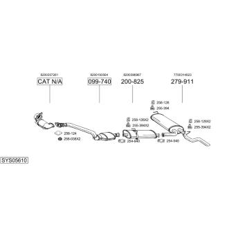 Výfukový systém BOSAL SYS05610