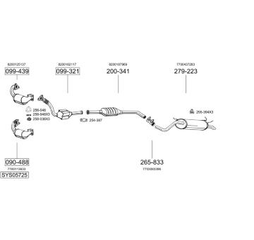 Výfukový systém BOSAL SYS05725