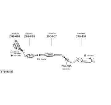 Výfukový systém BOSAL SYS05782