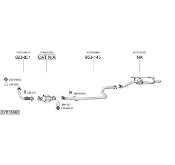 Výfukový systém BOSAL SYS05950