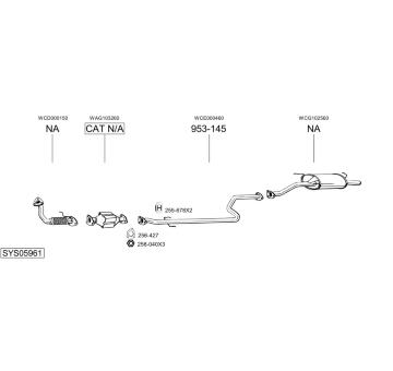 Výfukový systém BOSAL SYS05961