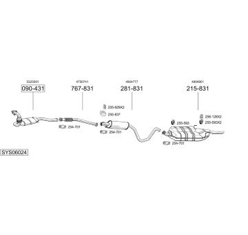 Výfukový systém BOSAL SYS06024