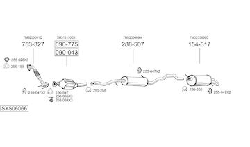 Výfukový systém BOSAL SYS06066