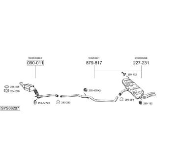 Výfukový systém BOSAL SYS06207