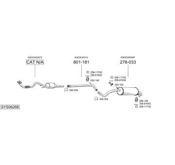 Výfukový systém BOSAL SYS06268