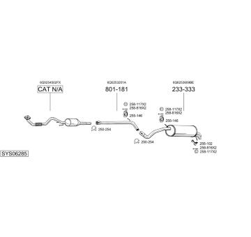 Výfukový systém BOSAL SYS06285