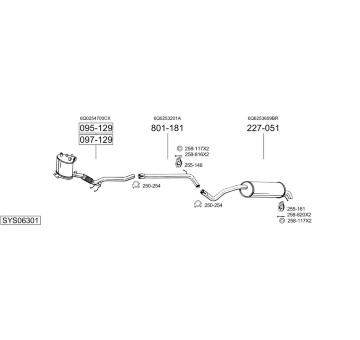 Výfukový systém BOSAL SYS06301