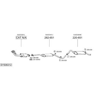 Výfukový systém BOSAL SYS06312