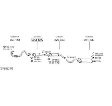 Výfukový systém BOSAL SYS06347