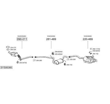 Výfukový systém BOSAL SYS06366