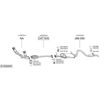 Výfukový systém BOSAL SYS06408