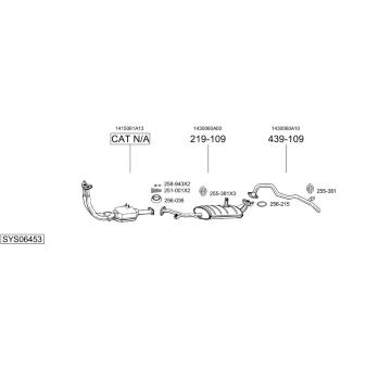 Výfukový systém BOSAL SYS06453