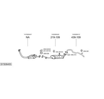Výfukový systém BOSAL SYS06455