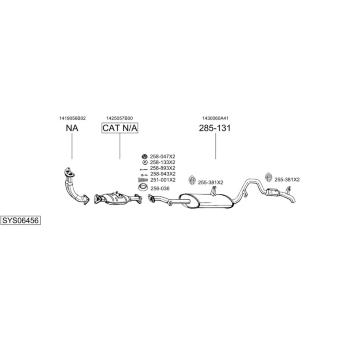 Výfukový systém BOSAL SYS06456