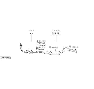 Výfukový systém BOSAL SYS06458