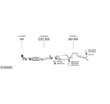 Výfukový systém BOSAL SYS06459