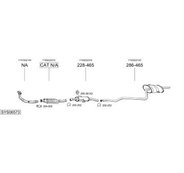 Výfukový systém BOSAL SYS06573