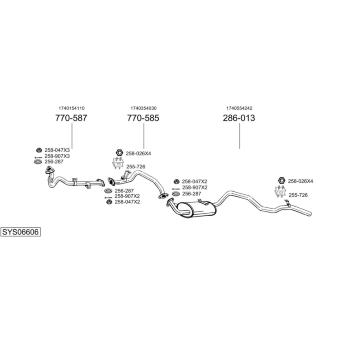 Výfukový systém BOSAL SYS06606