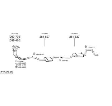 Výfukový systém BOSAL SYS06658