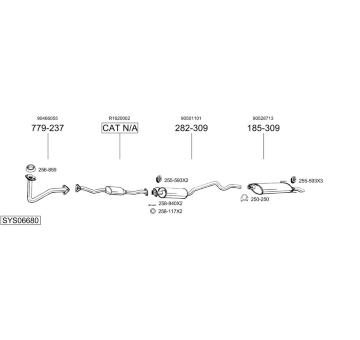 Výfukový systém BOSAL SYS06680