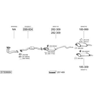 Výfukový systém BOSAL SYS06684