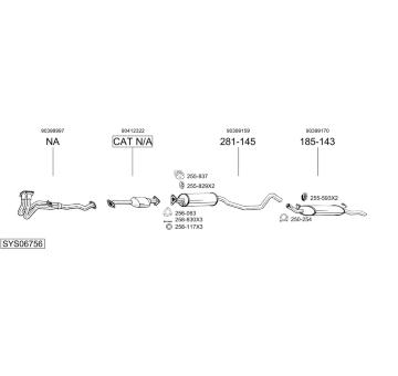 Výfukový systém BOSAL SYS06756